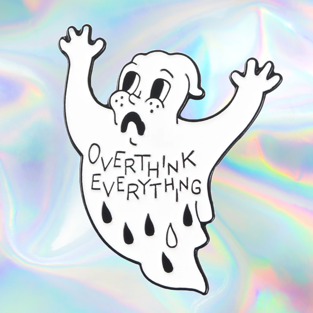 Anxiety Ghost! Enamel Pin