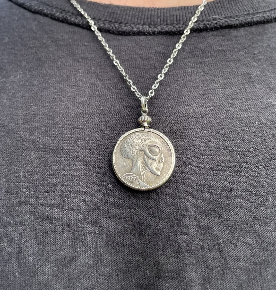 1937 Alien Buffalo Nickel Necklace